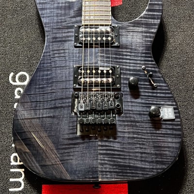 ESP LTD M-200FM Electric Guitar - See Thru Black image 2