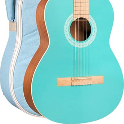 Cordoba Protege C1 Matiz Classical Guitar, Aqua w/ Gig Bag image 2