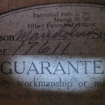 Gibson Mandolin A1 1914 - Natural/Honey image 8