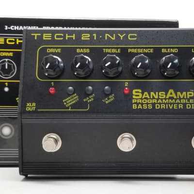 Tech 21 Sansamp Programmable Bass Driver | Reverb