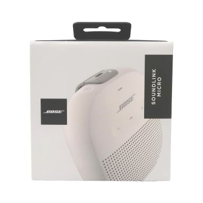 Bose Soundlink Micro Bluetooth Speaker (Smoke White) + JBL T110 in Ear Headphones Black image 4