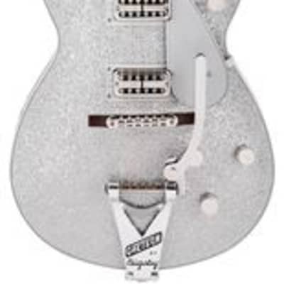 Gretsch G6129T 89VS Vintage Select Jet with Bigsby Silver Sparkle with Case image 2