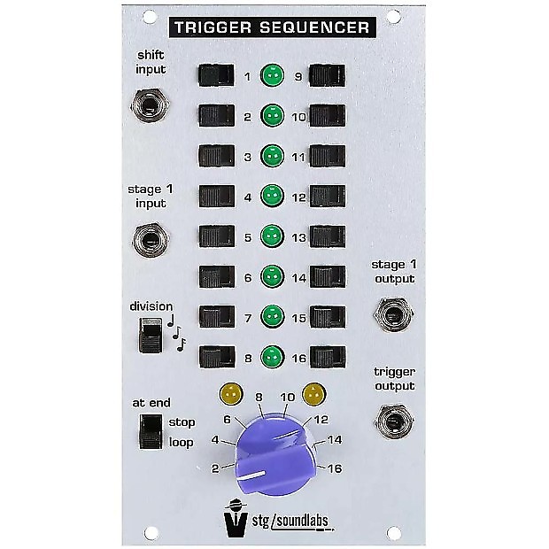 STG Soundlabs Trigger Sequencer Eurorack Module image 1