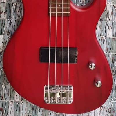 Cort Action Bass Junior Short Scale Bass, Open Pore Black Cherry for sale