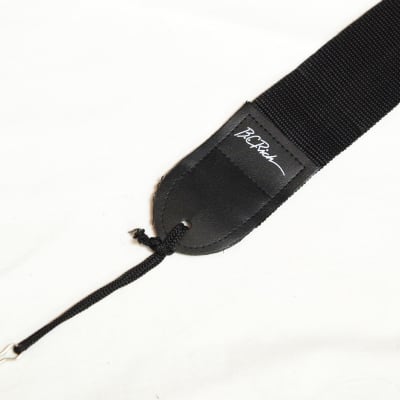 BC RICH plain solid BLACK nylon GUITAR strap - NEW image 2