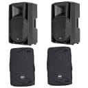 2 RCF ART 745-A MK4 - 15" 2-Way 1400W Active Speakers with Protective Covers