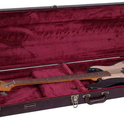 Crossrock CRW600BBR Hard-shell Multi-ply Wooden Electric Bass Guitar Case For Beginner image 4