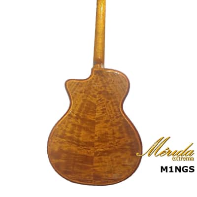 Merida MINGS Solid Spruce & Mahogany mini Grand Auditorium cutaway acoustic guitar (Traveling) image 4