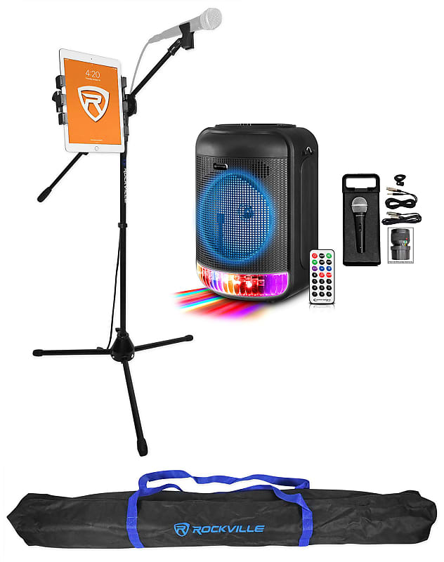 Rockville 8 Portable  Bluetooth Karaoke Machine/System w