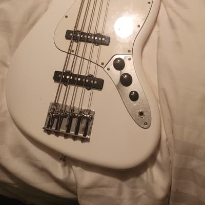 Fender Japan Limited Deluxe Jazz Bass V Arctic White [12/08 