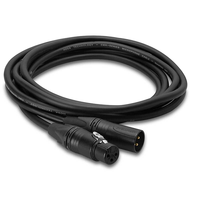 Hosa CMK-025AU Edge Microphone Cable Neutrik XLR3F to XLR3M (25 Feet) image 1
