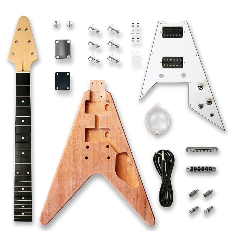 BexGears DIY Electric Guitar Kits for Flying V Electric Guitar