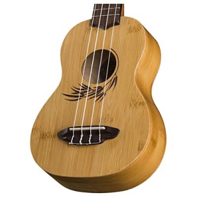 Luna Guitars Bamboo Soprano Ukulele w/ Gigbag, UKE BAMBOO S image 5