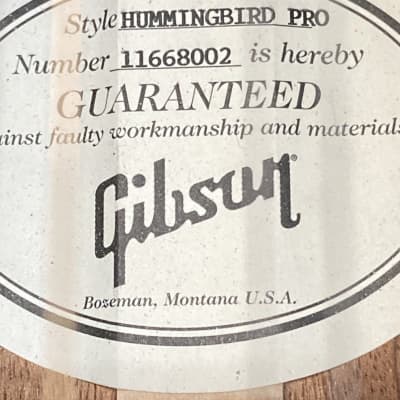 Gibson Hummingbird Pro 12 String 2018 - Sunburst image 18