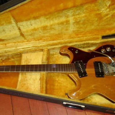 1966 Mosrite Joe Maphis Model I Natural w/ Vintage Hard Case image 9