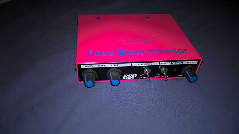 ESP ESP - BS- R 2001 - Bass State Reactor - Bass Preamplifier 2000 Fluo Pink