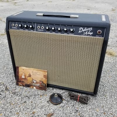 1963 Fender Deluxe Non Reverb   100% Untouched   Very Early image 2