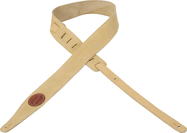 Levy's Leathers 2" Suede Leather Guitar Strap MS217TAN image 1