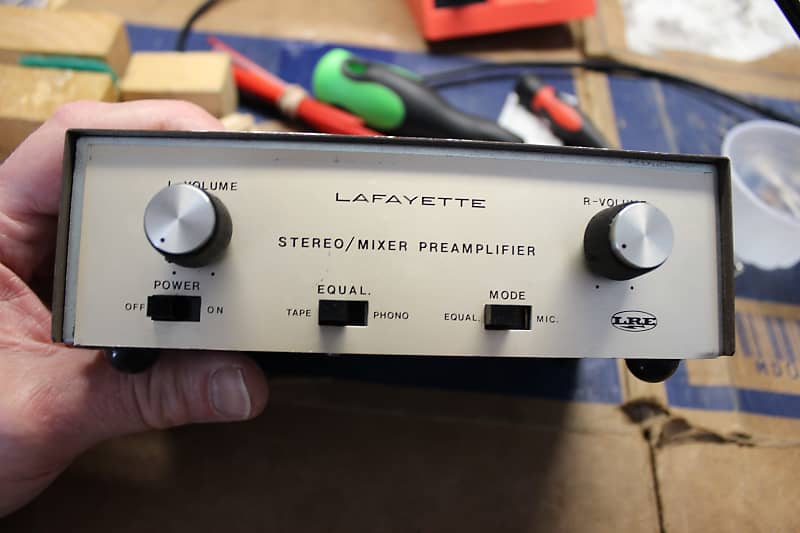 Restored Lafayette Stereo/Mixer preamp model 99-0178  			