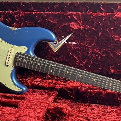 Fender Custom Shop Stratocaster '63 2023  - Aged Lake Placid Blue Relic image 8