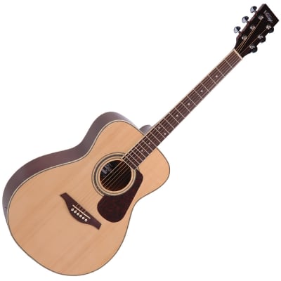 Vintage V300 Acoustic Folk Guitar - Natural for sale