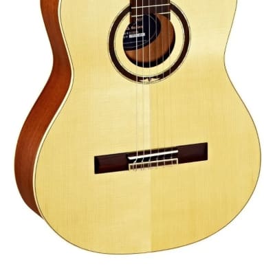 Ortega Guitars Feel Series R138SN, Solid Canadian Spruce Top, Mahogany Back & Sides w/Deluxe Ba g image 7