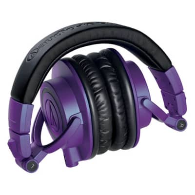 Audio-Technica ATH-M50XPB Professional Monitor Headphones - Limited Edition Purple & Black image 2