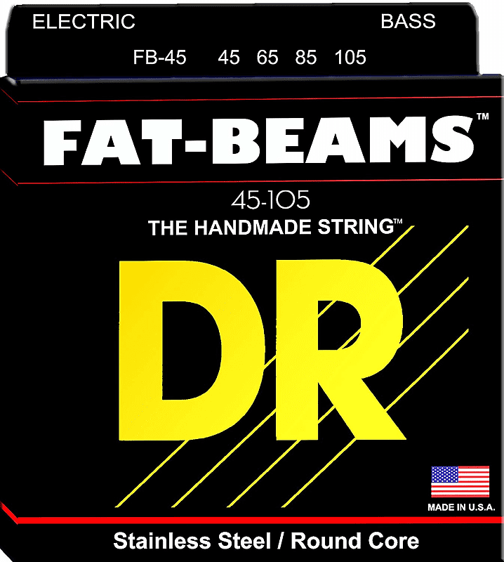 DR FB-45 Fat Beams Electric Bass Strings - Medium (45-105)