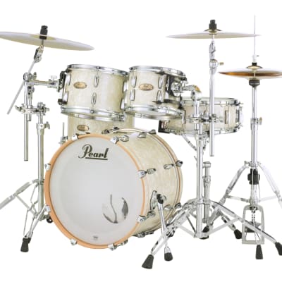 Pearl Session Studio Select Series 4-piece shell pack NICOTINE WHITE MARINE PEARL STS904XP/C405 image 1