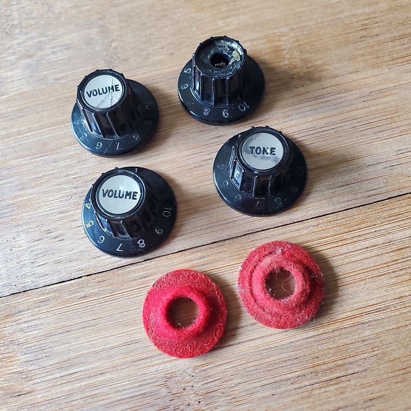 Hagstrom Witch Hat Reflector Knobs Silver Viking Swede Reverb