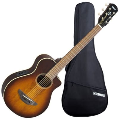 Yamaha APXT2EW 3/4-size Thin-line Cutaway Acoustic-Electric Guitar  - Tobacco Sunburst image 6