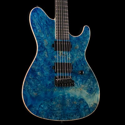 Sugi Custom Shop DS496E Master Grade Burl Maple Top - Blue