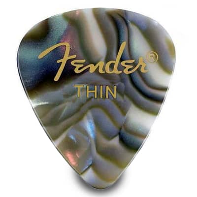 (12 Pack) Fender 351 Celluloid Thin Guitar Picks - Abalone image 3