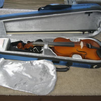 Brand New G. Calimani 4/4 Violin w/ Glasser Bow, Lightweight Case, and Warranty image 1