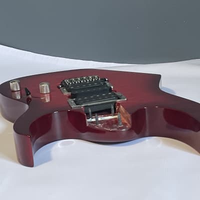 2012 Indonesian Ibanez RG370QMSP Transparent Red Burst Loaded Guitar Body Floyd Ready image 11