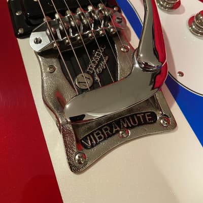 Mosrite “The Ventures" (1965) ~ ”Salesman Sample”~ Red White & Blue image 12