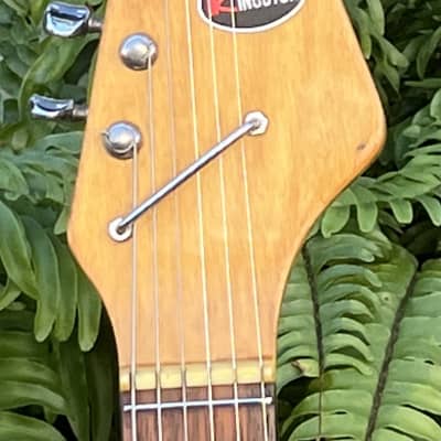 Vintage 1960s Kingston Kawai Teisco Swinga Style~S1T Hound Dog Offset Dbl Cutaway Guitar Ocean Blue All Original! ** SEE VIDEO** image 6