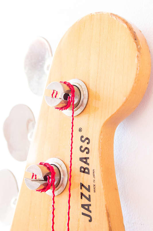 Fender Japan '75 Reissue Jazz Bass JB75-90US Fiesta Red 1997