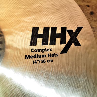 Sabian 14" HHX Complex Medium Hi-Hat Cymbals (2022 Pair, New, Selling as Used.) image 6