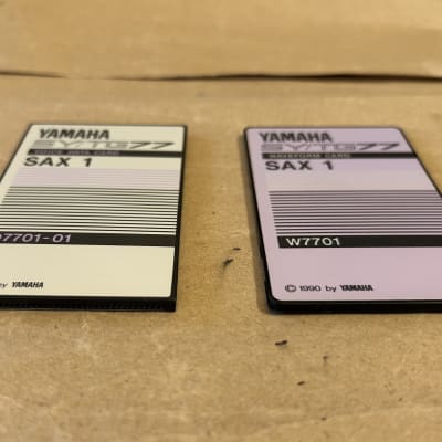Yamaha S7701 SAX 1 Card Set Waveform & Voice Data SY/TG77 1990 image 2