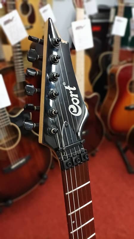 Cort X Series X250BK Electric Guitar, Meranti Body, EMG