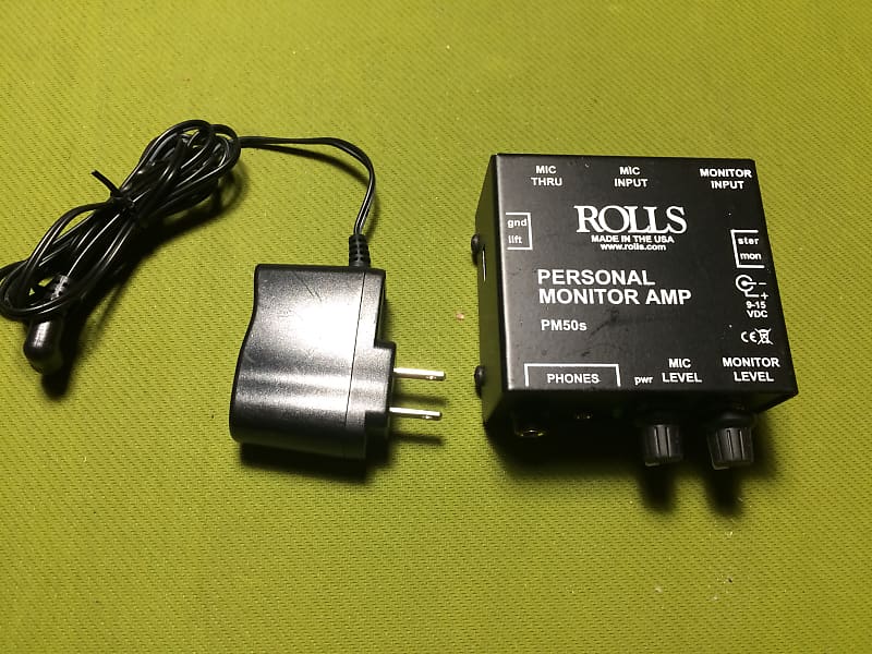 Rolls PM50s Personal Monitor Amp Black Reverb
