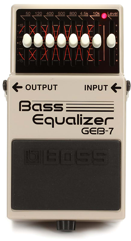 Boss GEB-7 7-band Bass EQ Pedal Bundle with Boss ODB-3 Bass Overdrive Pedal