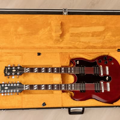 開店祝い Vintage II Pro Aria 1980 Double String 12 & 6 SG, Neck ギター