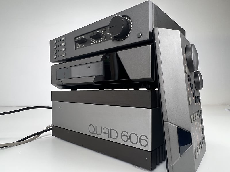 アンプ QUAD 606 QUAD 66 Quad 606 Power Amp & 66 Preamp System, 1980s Hi-Fi