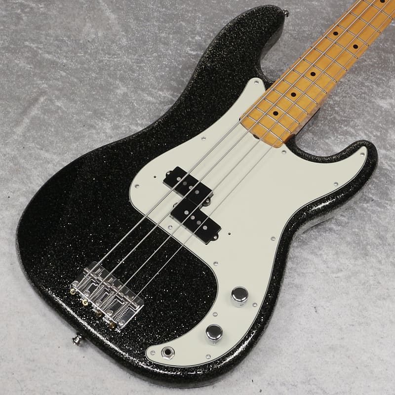 Fender J Precision Bass Maple Fingerboard Black Gold [SN