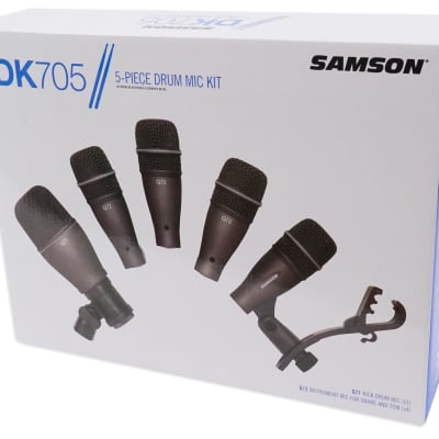 Samson DK705 Drum Microphone Kit-(1) Q71 Kick Mic+(4) Q72 Snare/Tom Mics+Mounts image 8