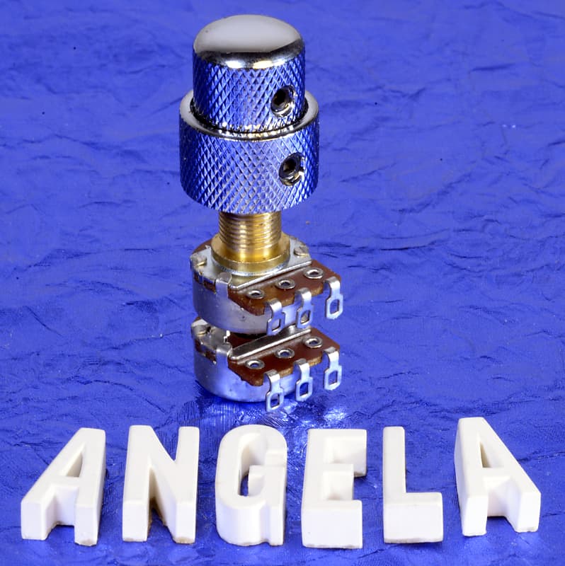 Angela Instruments Generic 250K/250K Audio Taper Concentric Solid Shaft Volume / Tone Potentiometers image 1