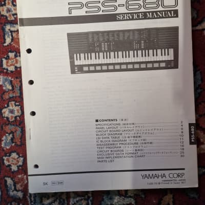 Yamaha PSS-680 Service Manual