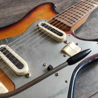 1960's Guyatone LG-65T Vintage Electric Guitar (Sunburst) image 4